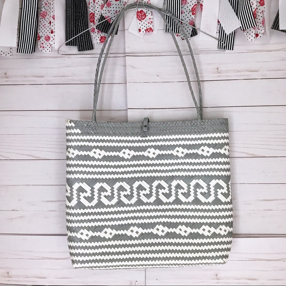 Unique Woven Recycled Material Purse Bag SZ Medium